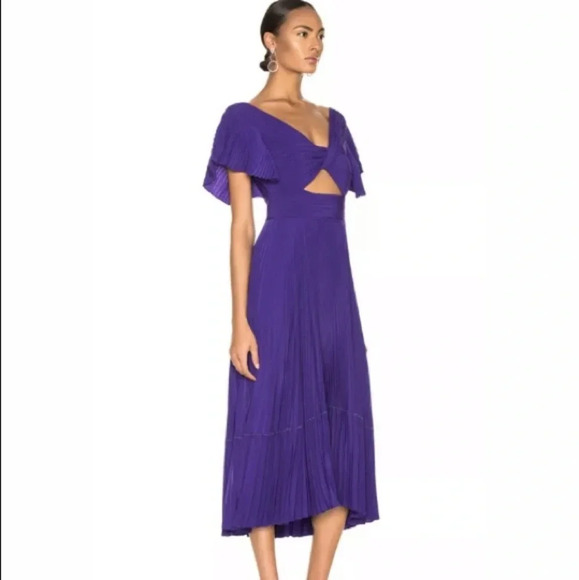 A.L.C. NWT Sorrento Accordion Pleated Midi Dress - Picture 4 of 10